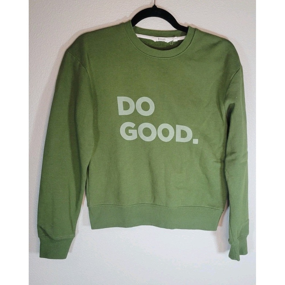 Cotopaxi Do Good‎ Green Crewneck Sweatshirt XS Organic Cotton
